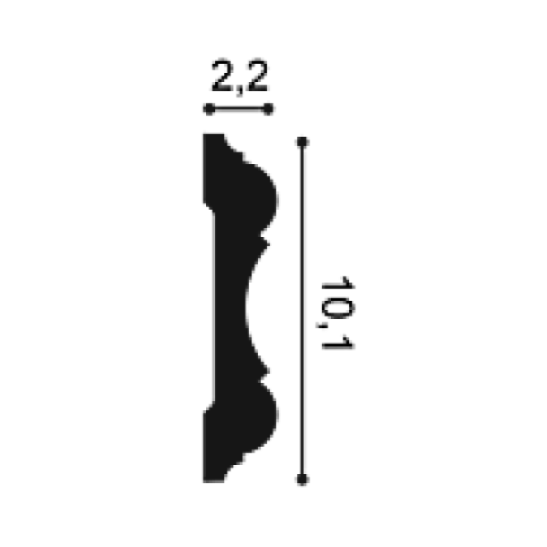 Картинка товара молдинг orac p8040 2000*101*22 мм P8040 parketcity-ufa.ru