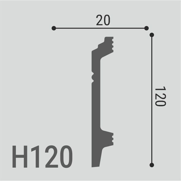 Картинка товара плинтус напольный xps polymer н120 2000*120*20 мм 1UHD 04/120 parketcity-ufa.ru