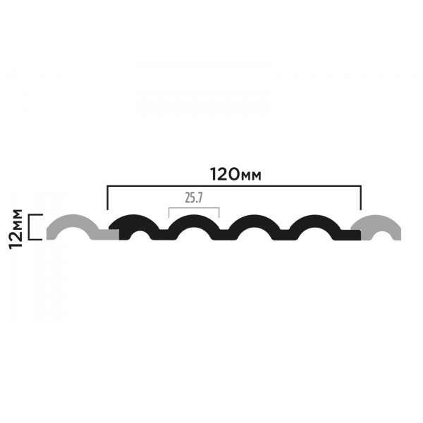 Картинка товара декоративная панель hiwood lv140 br496 2700*120*12 мм LV140BR496 parketcity-ufa.ru