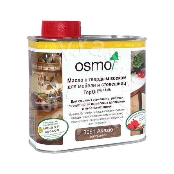Картинка товара масло для столешниц osmo 3061 topoil (0,5л) акация #3061 parketcity-ufa.ru