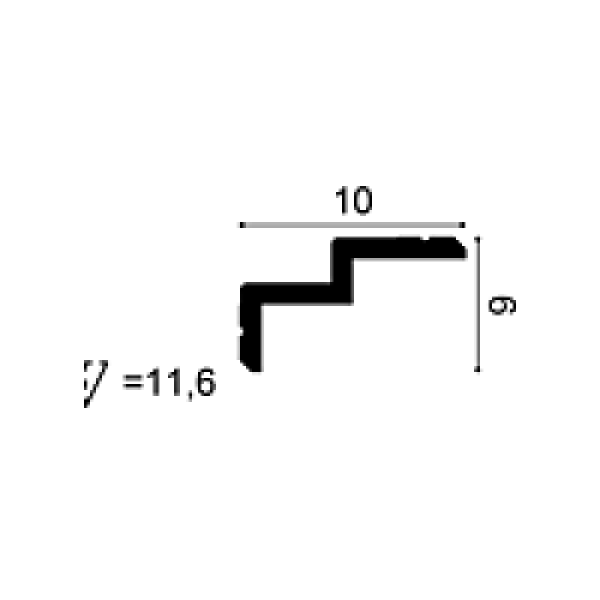 Картинка товара карниз orac c390 purotouch 2000*60*100 мм C390 parketcity-ufa.ru