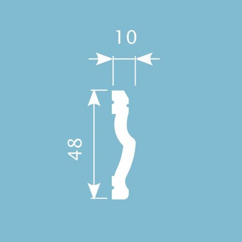 Картинка товара мx023 молдинг cosca 2000*48*10 мм МХ023 parketcity-ufa.ru