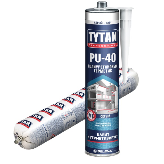Картинка товара герметик tytan pu40 (310мл) серый 35742 parketcity-ufa.ru