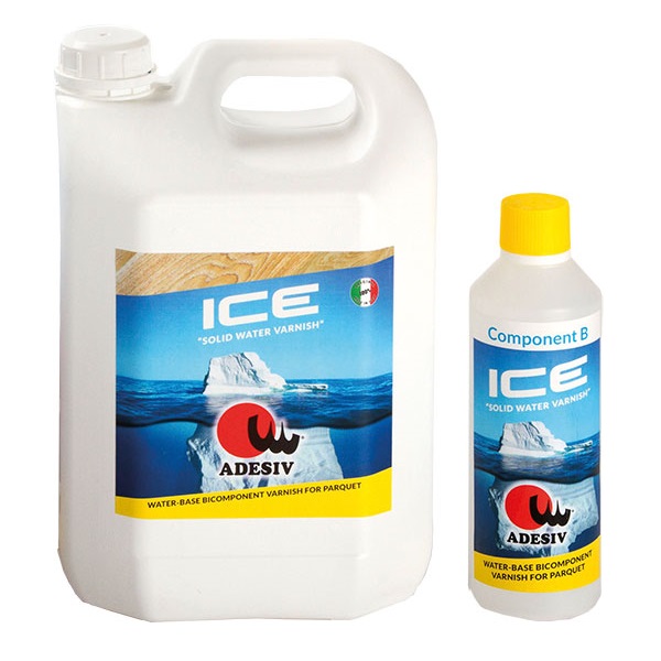 Картинка товара лак водный adesiv vernice ice (4,5+0,45)  002555 parketcity-ufa.ru