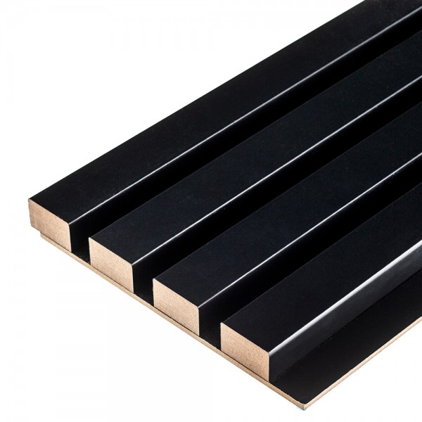 Картинка товара стеновая панель 3d line modern черная 2750*165*19 мм ТП10028903 parketcity-ufa.ru