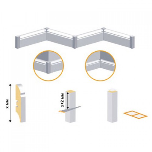 Картинка товара столбик к плинтусу мдф 010397 parketcity-ufa.ru