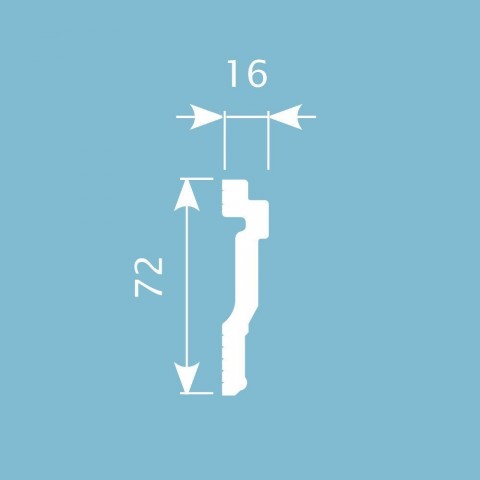 Картинка товара мx026 молдинг cosca 2000*72*16 мм МХ026 parketcity-ufa.ru
