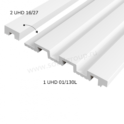 Картинка товара панель solid 01/130l белая 2800*130*15 мм 4 UHD 01/130L  parketcity-ufa.ru