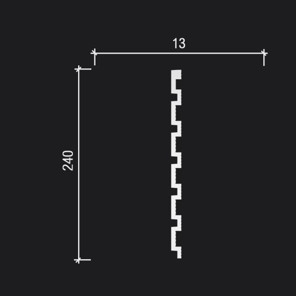 Картинка товара dd916 (3м) панель decor-dizayn грани 3000*240*13 мм DD916 (3м) parketcity-ufa.ru