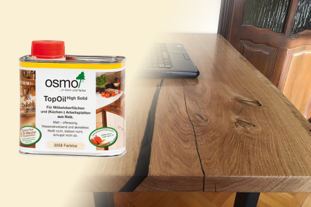 Картинка товара масло для столешниц osmo 3058 topoil (0,5л) матовое #3058 parketcity-ufa.ru