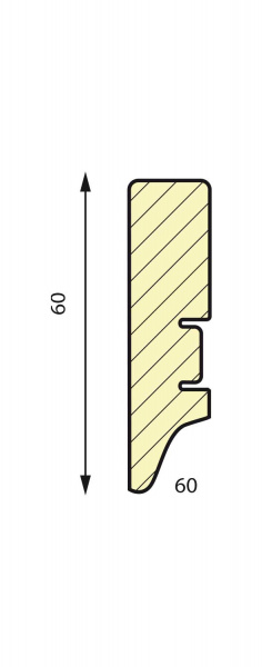 Картинка товара плинтус мдф  60 smartprofile paint 2400*60*16 мм  ТП10008065 parketcity-ufa.ru