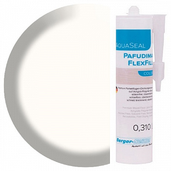 Герметик для заполнения швов Berger AquaSeal Pafudima FlexFill Color (310мл) (Белый) Герметик для заполнения швов Berger AquaSeal Pafudima FlexFill Color (310мл) (Белый)