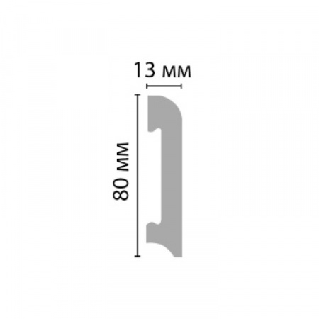 Картинка товара плинтус decomaster d037 2000*80*13 мм D037   parketcity-ufa.ru