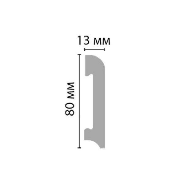 Картинка товара плинтус decomaster d037 2000*80*13 мм D037   parketcity-ufa.ru