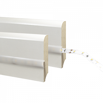 Плинтус МДФ  80М SmartProfile Paint для скрытого освещения parketcity-ufa.ru