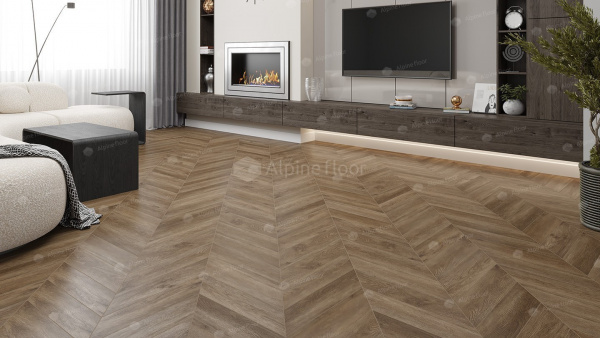 Картинка товара spc плитка alpine floor chevron 18-5 дуб макадамия ECO18-5 parketcity-ufa.ru