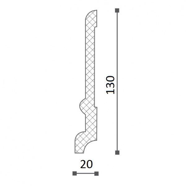 Картинка товара плинтус nmc fd21 2000*130*20 мм DSPLFD200210 parketcity-ufa.ru