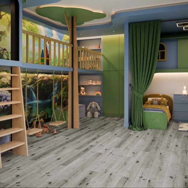 Картинка товара spc ламинат damy floor family дуб классический серый Т7020-2 parketcity-ufa.ru