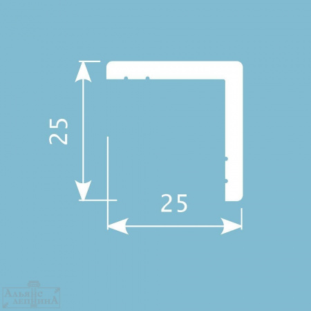 Картинка товара угловой профиль cosca аx001 2000*25*25 мм АХ001 parketcity-ufa.ru