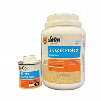Лак для паркета и пробки Lobadur 2K Cork Protect (1л/5л)  parketcity-ufa.ru