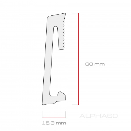 Картинка товара плинтус salag alpha 60 solid oak AP6135 parketcity-ufa.ru
