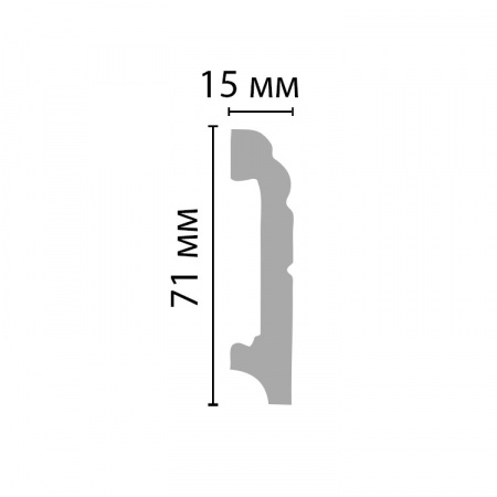 Картинка товара плинтус decomaster a024 2000*71*15 мм A024  parketcity-ufa.ru