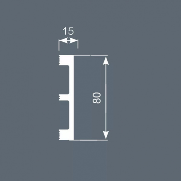 Картинка товара плинтус cosca px048 2000*80*15 мм PX048 parketcity-ufa.ru