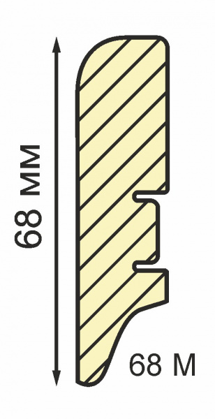 Картинка товара плинтус мдф  68м smartprofile paint 2400*68*16 мм ТП10008065 parketcity-ufa.ru