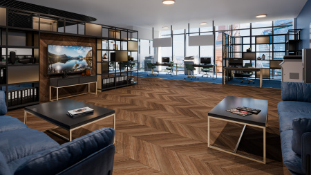 Картинка товара плитка damy floor chevron lvt шайо  parketcity-ufa.ru