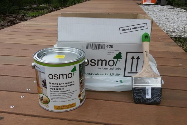 Картинка товара масло osmo 430 anti-rutsch terrassen-oil бесцветное (с антискользящим эффектом) #430 parketcity-ufa.ru