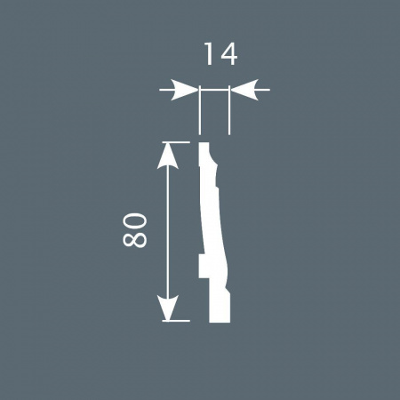 Картинка товара плинтус cosca px024 2000*80*14 мм PX024 parketcity-ufa.ru
