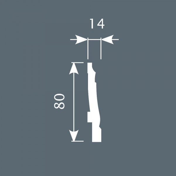 Картинка товара плинтус cosca px024 2000*80*14 мм PX024 parketcity-ufa.ru