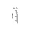 Картинка товара плинтус decomaster d232 2000*100*22 мм D232 parketcity-ufa.ru