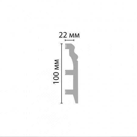 Картинка товара плинтус decomaster d232 2000*100*22 мм D232 parketcity-ufa.ru