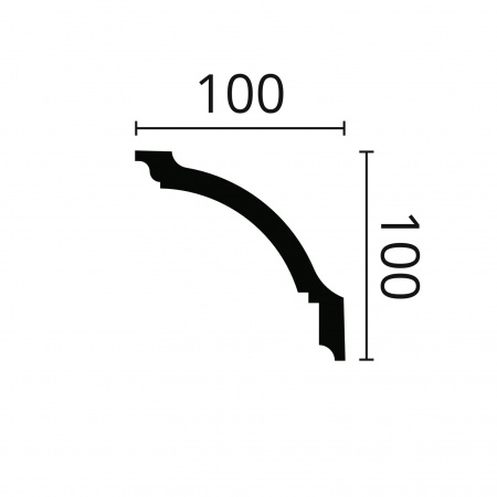 Картинка товара карниз nmc gp nomastyl 2000*100*100 мм DSMSL01350 parketcity-ufa.ru