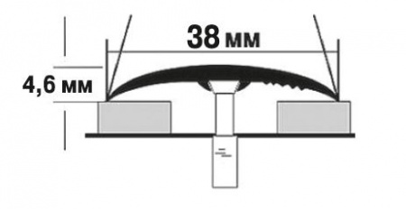 Картинка товара профиль стыкоперекрывающий металлический strong 900*35 мм 012404 parketcity-ufa.ru