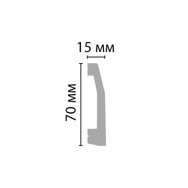 Картинка товара плинтус decomaster d125 2000*70*15 мм D125 parketcity-ufa.ru