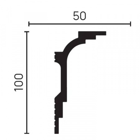 Картинка товара карниз decor-dizayn dd515 2000*100*50 мм DD515 parketcity-ufa.ru