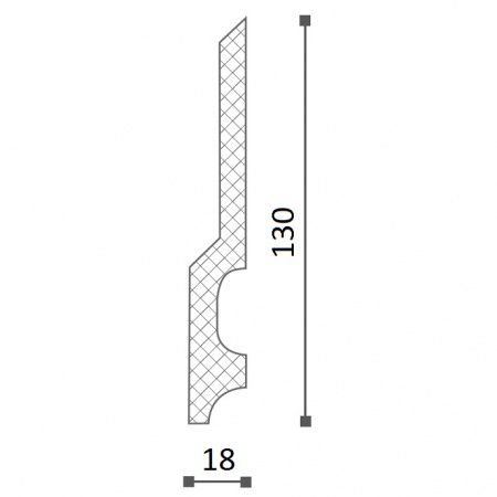 Картинка товара плинтус nmc fd22 2000*130*18 мм DSPLFD200220 parketcity-ufa.ru