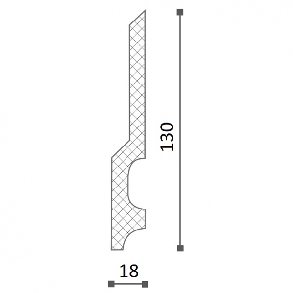 Картинка товара плинтус nmc fd22 2000*130*18 мм DSPLFD200220 parketcity-ufa.ru