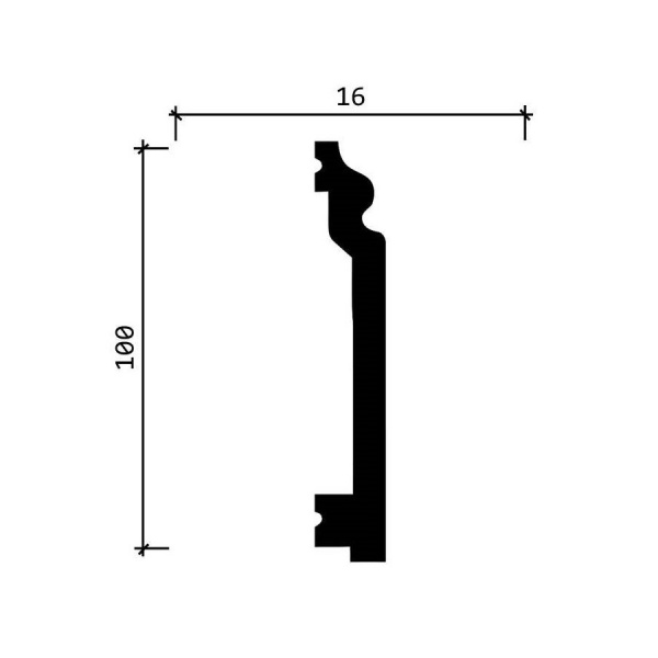 Картинка товара плинтус гибкий decor-dizayn dd701-e 2000*80*13 мм DD701-E parketcity-ufa.ru