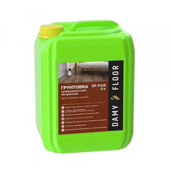Картинка товара грунт для стяжки damy floor df-p110 (5л) суперконцентрат акция!!! DF-P110 parketcity-ufa.ru