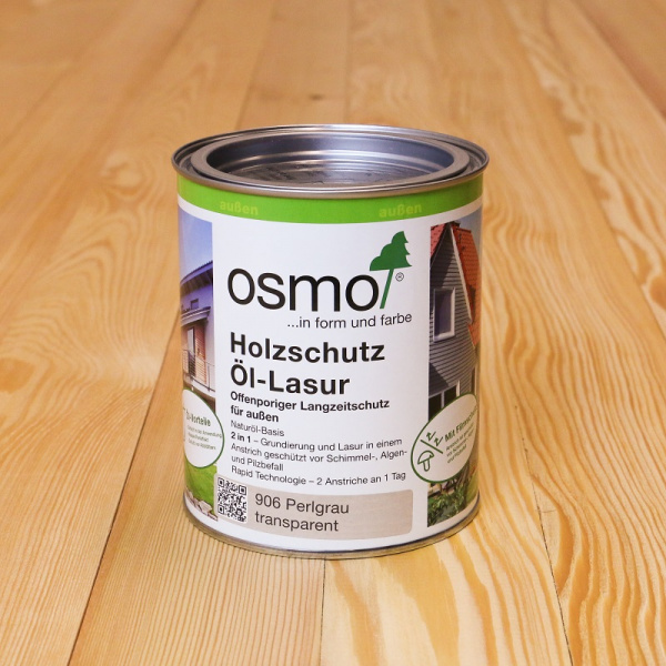 Картинка товара масло osmo 906 holzschutz ol-lazur серый жемчуг #906 parketcity-ufa.ru