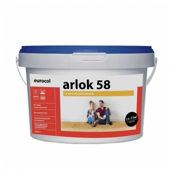 Картинка товара клей для инженерной доски eurocol arlok 58 1k ms (14кг) 4607164122485 parketcity-ufa.ru