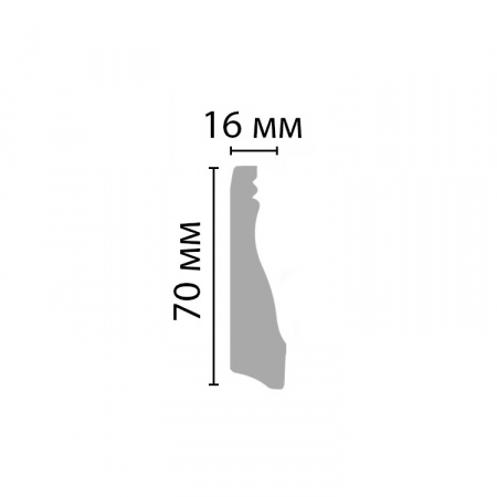 Картинка товара плинтус decomaster d193 2000*70*16 мм D193  parketcity-ufa.ru