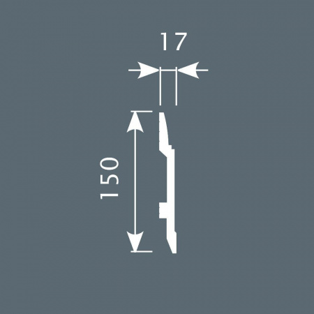 Картинка товара плинтус cosca px007 2000*150*17 мм PX007 parketcity-ufa.ru