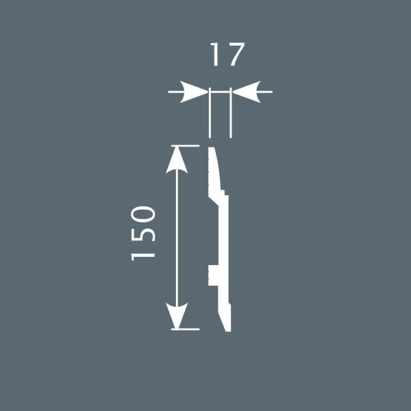 Картинка товара плинтус cosca px007 2000*150*17 мм PX007 parketcity-ufa.ru