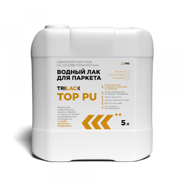 Картинка товара лак для паркета trilack top pu (5л)  013698 parketcity-ufa.ru