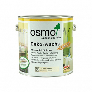 Масло Osmo 3188 Dekorwachs Intensive Tone Снег (2,5 л) Масло Osmo 3188 Dekorwachs Intensive Tone Снег (2,5 л)