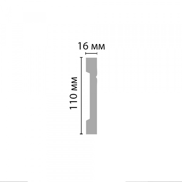 Картинка товара плинтус decomaster a017 2000*110*16 мм A017  parketcity-ufa.ru